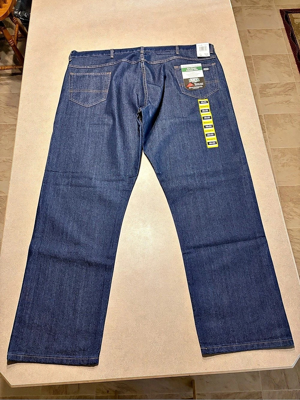 KEY Flex Denim 5-Pocket Jean Relaxed Fit Blue Waist 48x32 NWT